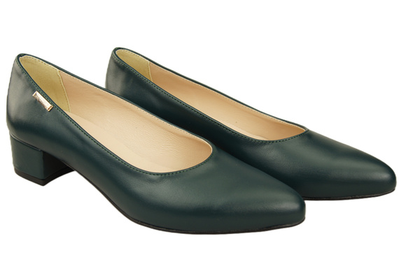 Damen Pumps Malachit mit niedrigem Absatz zeitlose Eleganz und Komfort 220 ElitaBut