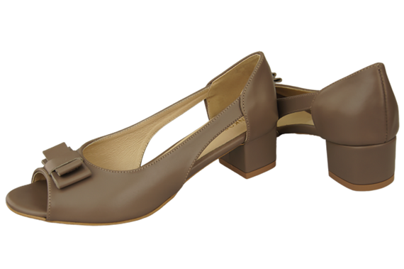 Damenschuhe Cappuccino Sandalen Naturleder 145 ElitaBut