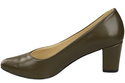 Klassische Glatt Damen Olive Naturleder Schuhe 213 ElitaBut