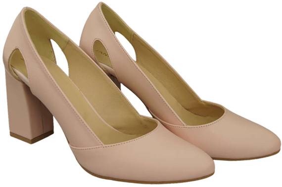 Damenschuhe Pumps Rosa Puder Naturleder 184 ElitaBut