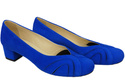 Damenschuhe Pumps, natürliches Wildleder, Azure 786 von ElitaBut