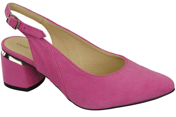 Damensandalen aus natürlichem Wildleder Fuchsia Eleganz und Komfort 196 von ElitaBut