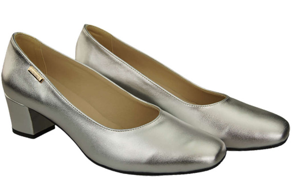 Damenschuhe Pumps Naturleder 172 Silber ElitaBut