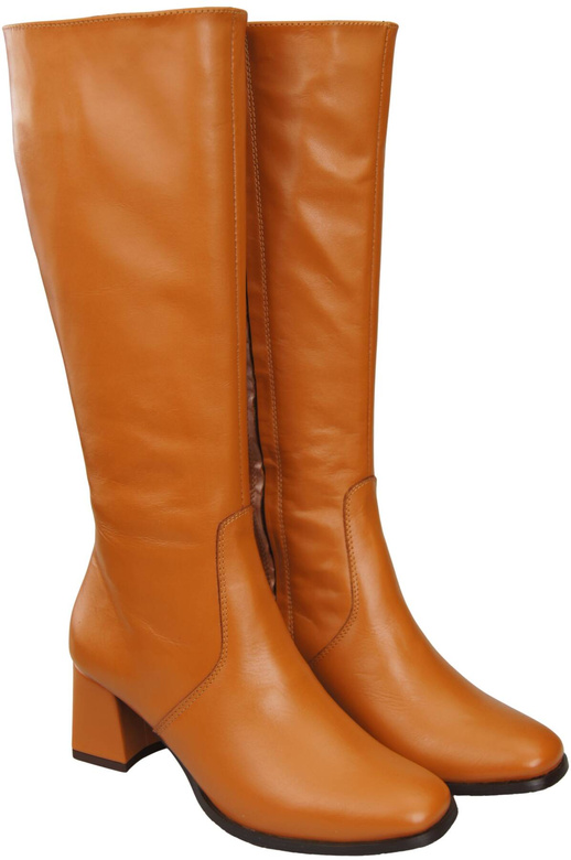 Bequeme Damen Rotes Niedrig Absatz Stiefel Naturleder 212 ElitaBut