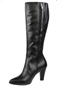 Damenstiefel, Naturleder, Schwarz 878 ElitaBut