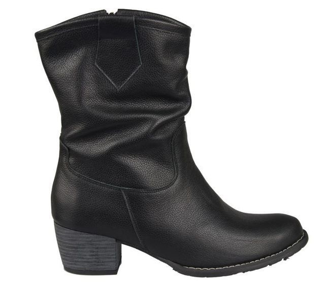 Damenstiefeletten, Naturleder, Schwarz 792 ElitaBut