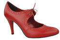 Damenschuhe Pumps Naturleder Rot 553 ElitaBut