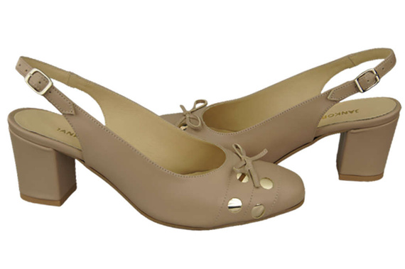 Damenschuhe Cappuccino Sandalen Naturleder 167 ElitaBut