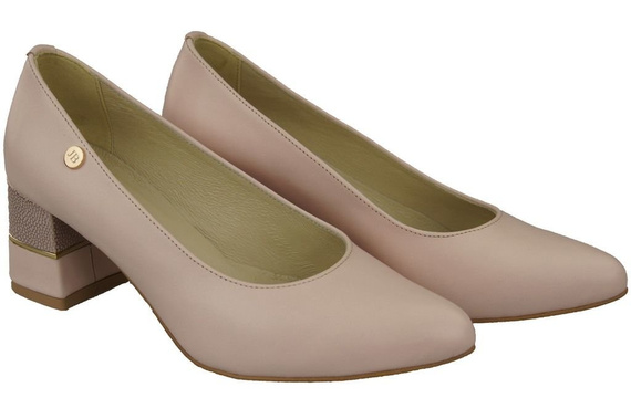 Damenschuhe Pumps Rosa Puder Naturleder 142 ElitaBut
