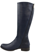 Damenstiefel, Stiefel, Naturleder, Marineblau 947 ElitaBut