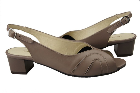 Damenschuhe Sandalen, Naturleder, Cappuccino 991 ElitaBut