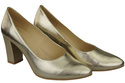 Damenschuhe Goldene Pumps, Naturleder 170 ElitaBut