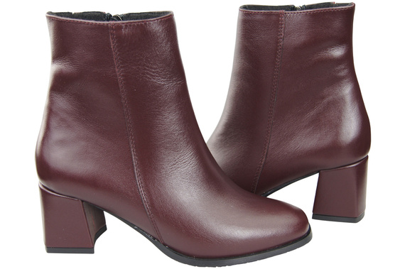 Damenstiefel Burgund für Winter Naturleder 214 Z ElitaBut