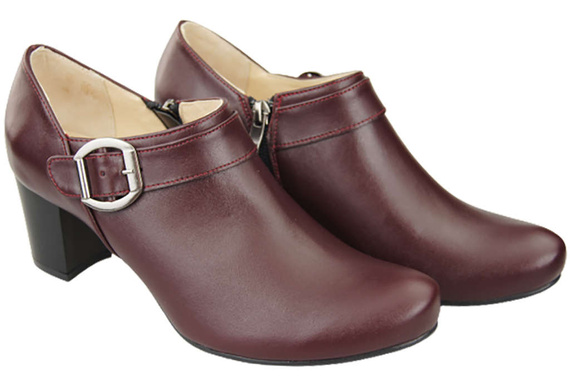 Schuhe Damenschuhe, Naturleder, Burgund 826 ElitaBut