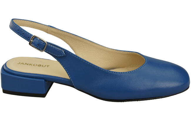 Damen Schuhe Sandalen Blau Flacher Absatz Naturleder 206 ElitaBut