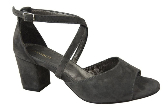 Damenschuhe Graphitsandalen, Naturleder, Wildleder 111 ElitaBut