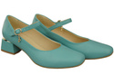 Damenschuhe Türkis Riemchenpumps Naturleder 202 ElitaBut