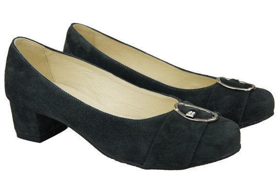 Damenschuhe Pumps Graphit Naturleder Wildleder 135 ElitaBut