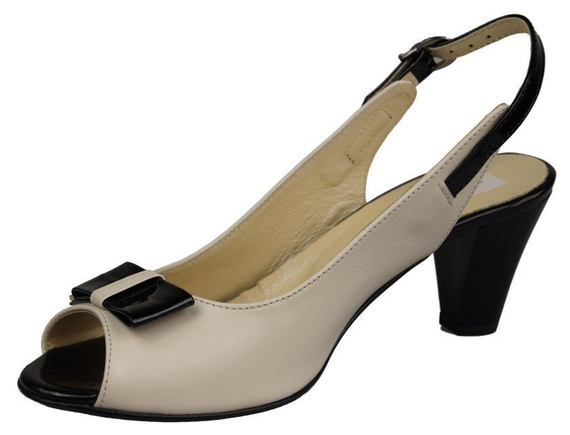 Damenschuhe Sandalen, Naturleder, Beige 843 N ElitaBut