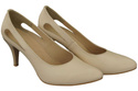 Damenschuhe Beige Pumps, Naturleder 166 ElitaBut