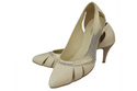 Damenschuhe Pumps Beige-Gold Naturleder 995 ElitaBut