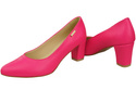 Klassische Glatt Damen Neon Rosa Naturleder Schuhe 213 ElitaBut
