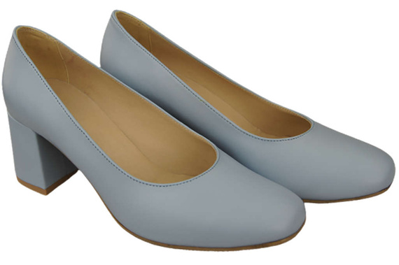 Damenschuhe Pumps Naturleder 171 Hellblau ElitaBut