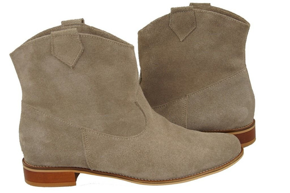 Damenschuhe Frühling / Herbst Naturveloursleder Beige 132 L ElitaBut