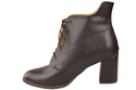 Winter-Schnürstiefel für Damen, Naturleder, Schokolade 174 von ElitaBut