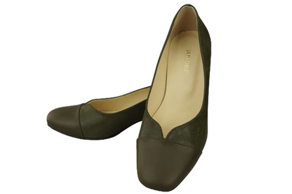 Damenschuhe Pumps Naturleder 164 Olive ElitaBut