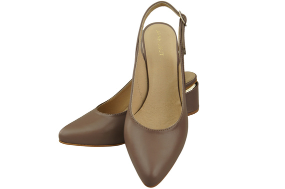 Damenschuhe Cappuccino Sandalen Dunkles Naturleder 196 ElitaBut