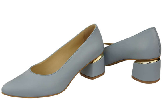 Damenschuhe Pumps Hellblau Naturleder 143 ElitaBut