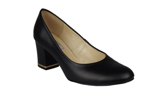 Damenschuhe Pumps Naturleder Schwarz 818 ElitaBut