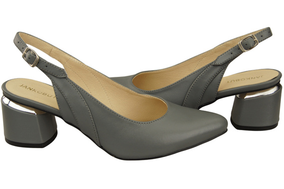 Damenschuhe Sandalen Grau Naturleder 196 ElitaBut