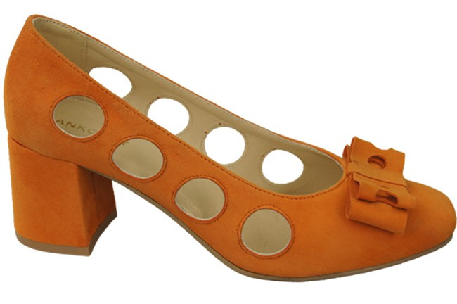 Damenschuhe Pumps Orange Natürliches Wildleder 182 ElitaBut