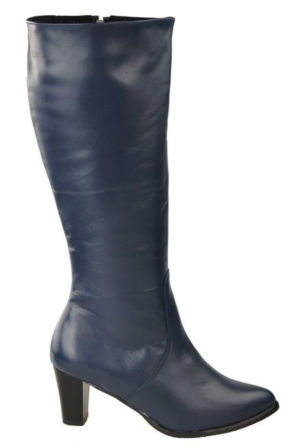 Damenstiefel, Naturleder, Marineblau 982 ElitaBut