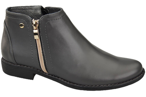 Frühlings-Damenschuhe Stiefeletten, Naturleder, Graphit 872 ElitaBut