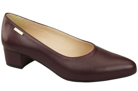 Damen Pumps Burgund mit niedrigem Absatz zeitlose Eleganz und Komfort 220 ElitaBut