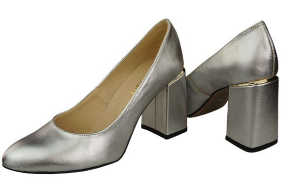 Damenschuhe Silber Pumps Naturleder 179 ElitaBut