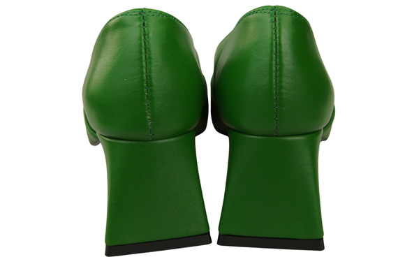 Damen Pumps Grün Echtleder Spitz Zehen Absatz ElitaBut 221