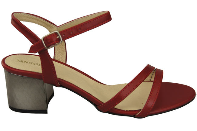 Damenschuhe Rotes Naturleder 197 Sandalen, die den Fuß sinnlich enthüllen ElitaBut