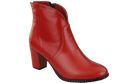 Damen-Winterstiefel, Naturleder, Rot 152 von ElitaBut