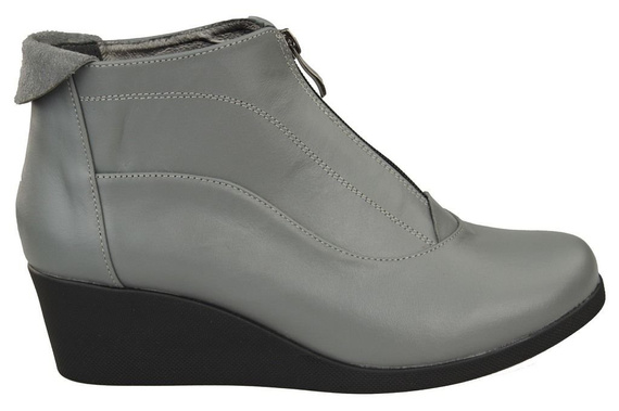 Schuhe Damenstiefel Frühling / Herbst, Naturleder, Grau 133 L ElitaBut