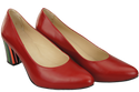 Damenschuhe Rote Pumps aus Naturleder mit Zierabsatz 158 ElitaBut