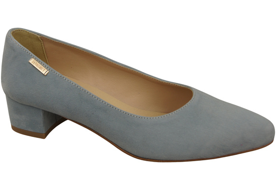 Bequeme Damen-Schuhe Hellblau aus echtem Veloursleder 220 Z ElitaBut