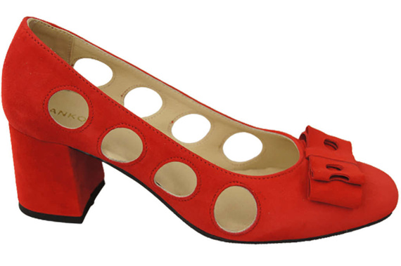 Damenschuhe Rote Pumps, natürliches Wildleder 182 ElitaBut