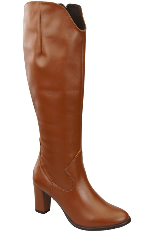 Stilvolle Damen Braun Stiletto Stiefel Naturleder 211 ElitaBut
