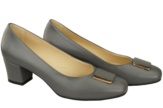 Damenschuhe Pumps Naturleder 187 Grau ElitaBut