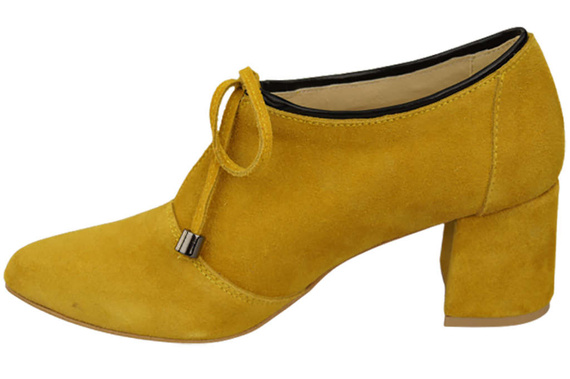 Damenschuhe Zitronenschuhe Natursamtleder 183 ElitaBut
