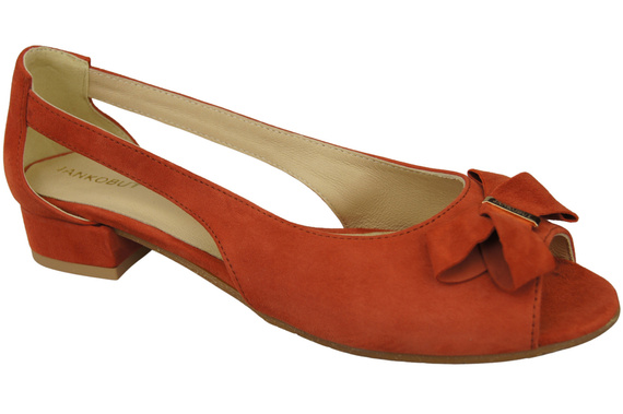 Schuhe Damensandalen Ziegelrot Naturleder Wildleder 994 Kombination aus Stil und Komfort ElitaBut